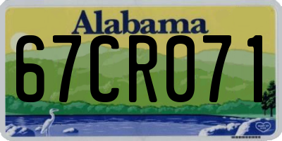 AL license plate 67CR071