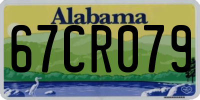 AL license plate 67CR079