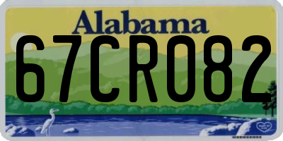 AL license plate 67CR082