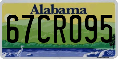 AL license plate 67CR095