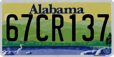AL license plate 67CR137