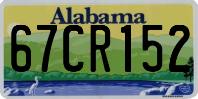 AL license plate 67CR152