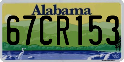 AL license plate 67CR153