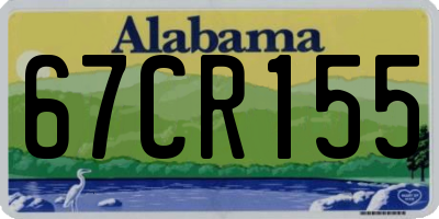 AL license plate 67CR155