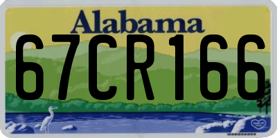 AL license plate 67CR166