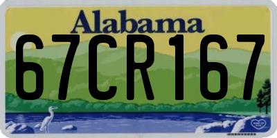 AL license plate 67CR167