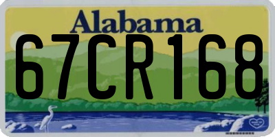 AL license plate 67CR168