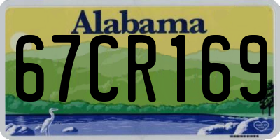 AL license plate 67CR169