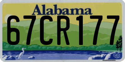 AL license plate 67CR177