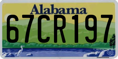 AL license plate 67CR197