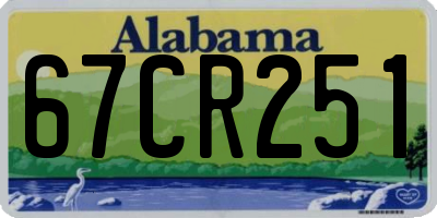 AL license plate 67CR251