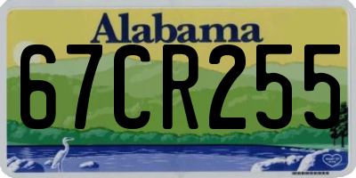 AL license plate 67CR255