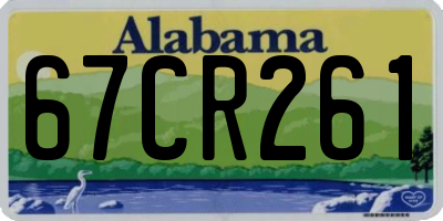 AL license plate 67CR261