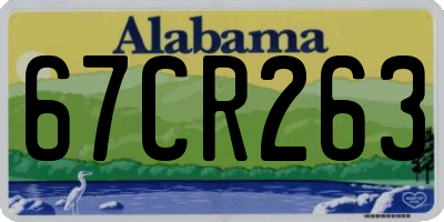 AL license plate 67CR263
