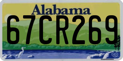 AL license plate 67CR269