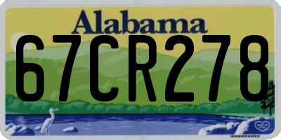 AL license plate 67CR278