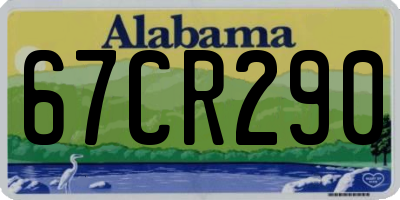 AL license plate 67CR290
