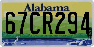 AL license plate 67CR294