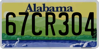 AL license plate 67CR304
