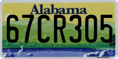 AL license plate 67CR305