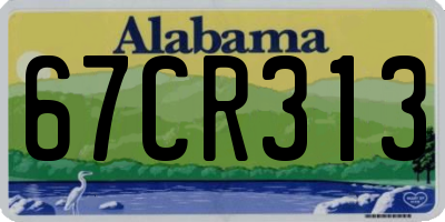 AL license plate 67CR313