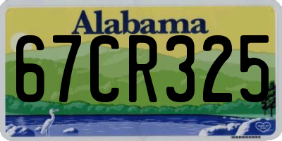 AL license plate 67CR325