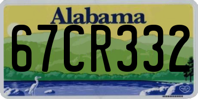 AL license plate 67CR332