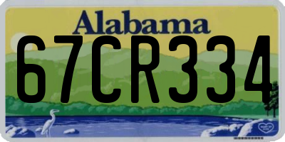 AL license plate 67CR334