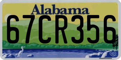 AL license plate 67CR356
