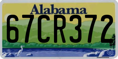 AL license plate 67CR372