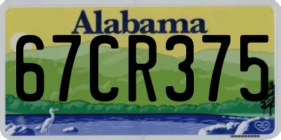 AL license plate 67CR375
