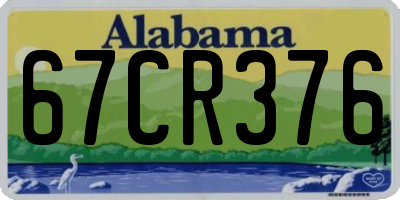 AL license plate 67CR376