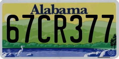 AL license plate 67CR377