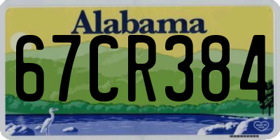 AL license plate 67CR384