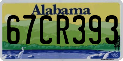 AL license plate 67CR393