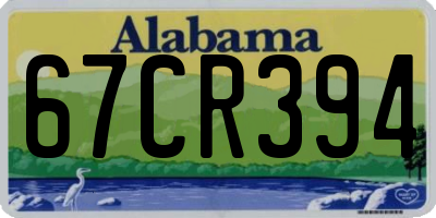 AL license plate 67CR394
