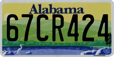 AL license plate 67CR424