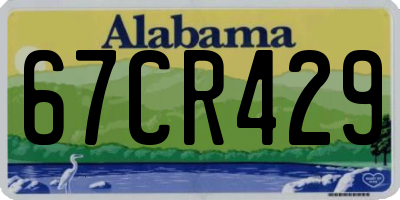 AL license plate 67CR429