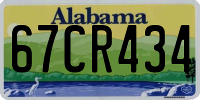 AL license plate 67CR434