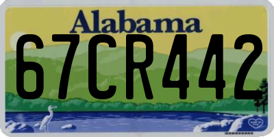 AL license plate 67CR442