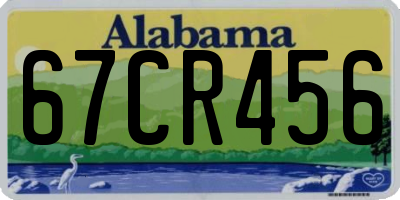 AL license plate 67CR456