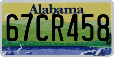 AL license plate 67CR458