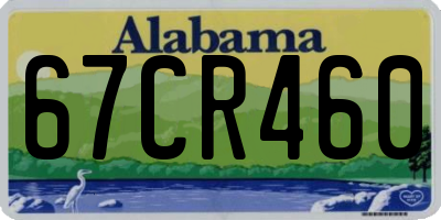 AL license plate 67CR460