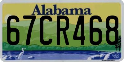 AL license plate 67CR468