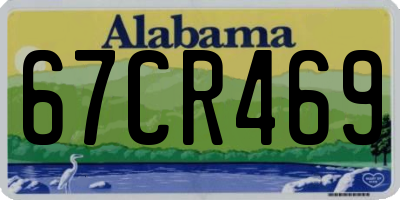 AL license plate 67CR469