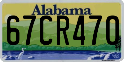 AL license plate 67CR470