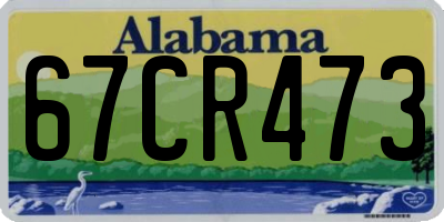 AL license plate 67CR473