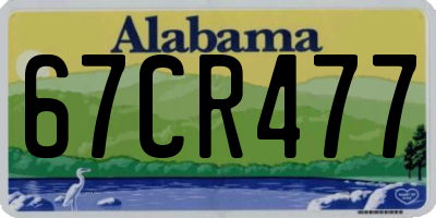AL license plate 67CR477