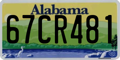 AL license plate 67CR481