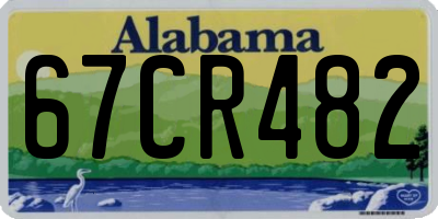 AL license plate 67CR482